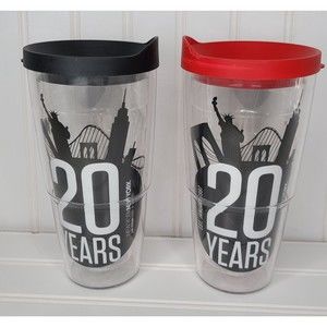RARE New York New York‎ Las Vegas Casino 24oz Tervis Tumbler 20th Anniv Glasses
